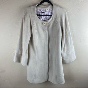 Abahouse Revisititation Vintage Angora Wool Cream Peacoat Coat Japan Small